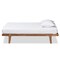Baxton Studio Kaia Mid-Century Modern Walnut Brown Finished Wood Twin Size Platform Bed Frame 183-11177-Zoro - alternate 6